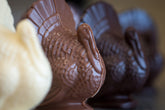 White Chocolate Turkey, Milk Chocolate Turkey, Dark Chocolate Turkey